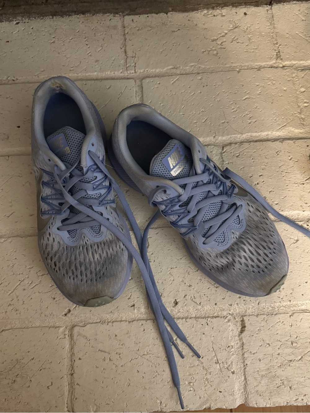 Nike Light Blue Mesh Running Sneakers